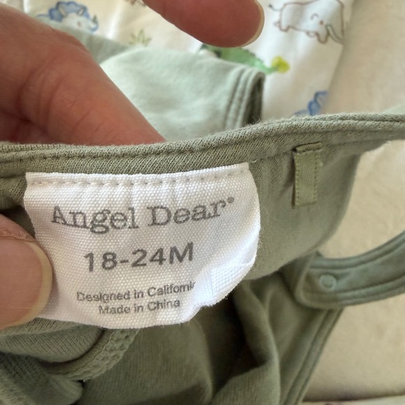 Angel Dear Baby Dinosaur Long Sleeve Bodysuit  2 RompersSet 18-24 Months Green‎ - Picture 5 of 5